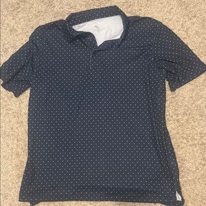 Vineyard Vines Blue and White Polka Dot Polo Shirt